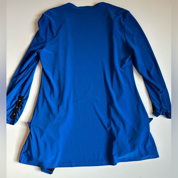 Joseph Ribkoff Women’s Open Front Cardigan Blue Black Size Small (Estimate) - Picture 10 of 10